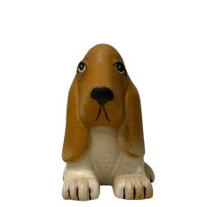 Gustavsberg- Figurin - Kennel - hunden Basset design Lisa Larson