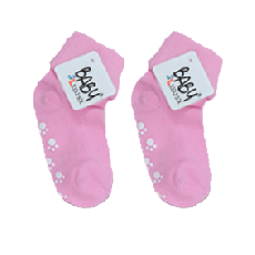 Enfärgad babysocka rosa