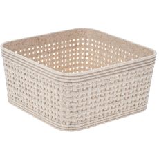 Korg Förvaring Beige Flätad Plast 12x12 cm 2-pack