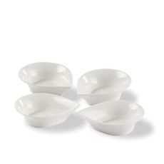 Blomsterbergs Skål droppe 20 cm 4 st Vit