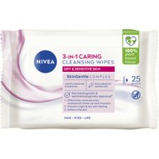 NIVEA Gentle Cleansing Wipes, 25 st