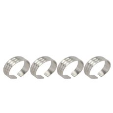 Gense Thebe Servettring Diameter 4,3 cm 4 st Matt rostfritt stål