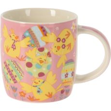 Mugg Påsk Rosa Kycklingar