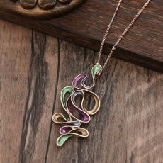 Halsband Swirl Lila