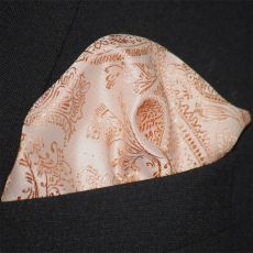 Bröstnäsduk Paisley Aprikos