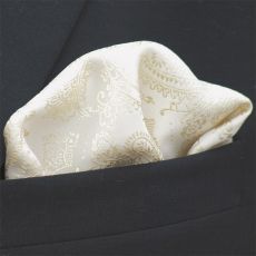 Bröstnäsduk Paisley Ivory