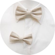Far och son Flugor Paisley Ivory