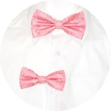 Far och son Flugor Paisley Rosa