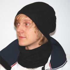 Mössa/Halsduk RICK svart