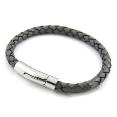 Läderarmband Jimi grått