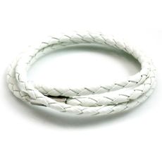 Konstläderarmband Gary vitt