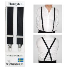 Svenska hängslen  Smala Svarta