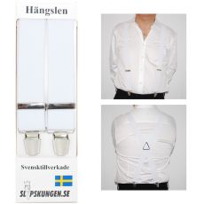 Svenska hängslen  Breda Vita