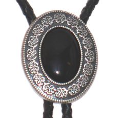 Bolotie OVAL BLACK MEDALLION Ny