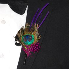 Corsage Påfågel
