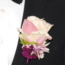 Corsage Ros Rosa/Lila