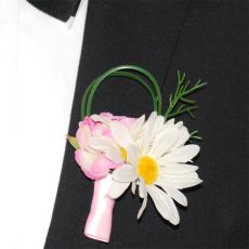 Corsage Prästkrage Rosa