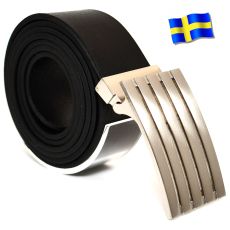 Läderbälte Bull svart 35mm 851-SP41