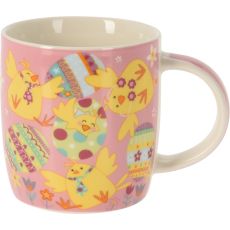 Mugg Påsk Rosa Kycklingar