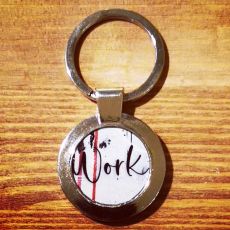 Nyckelring, rund - Work