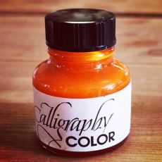Kalligrafibläck, orange