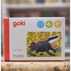 Litet pussel - Grävling, 24 bitar