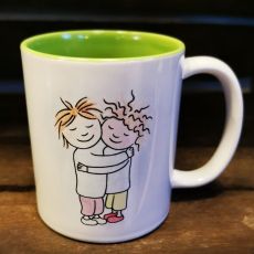Mugg med grön insida - Durå!