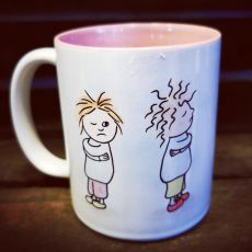 Mugg med rosa insida - Durå!