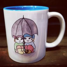 Mugg med ljusblå insida - Typiskt