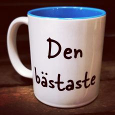 Mugg med ljusblå insida - Den bästaste