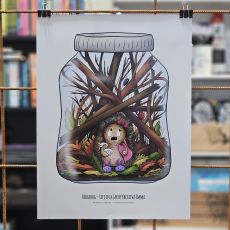 Affisch - Life in a jar, Hedgehog