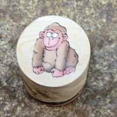 Trästämpel - Gorilla
