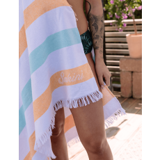 Yellow green striped towel