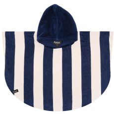 Badponcho baby ca1-3. Bedu blå/vit.
