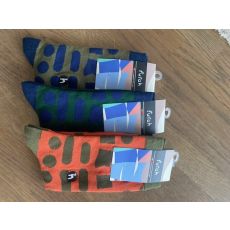 Futah strumpor model Shell. 3-pack. Storlek ca 40-45. Orange/grön/blå/oliv.