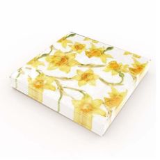 Kaffeservetter Påsklilja 25x25cm 20-pack