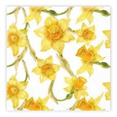 Kaffeservetter Påsklilja 25x25cm 20-pack