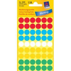 Märketiketter 12 mm Färgsignaler