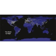 Vykort 3D World by day and night panorama