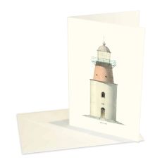 Vykort Hållö fyr med kuvert
