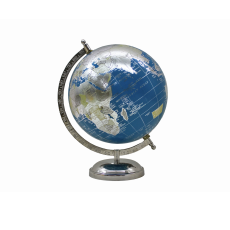 Globe Blue and Silver 20 cm