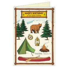 Happy Birthday Camping Greeting Card