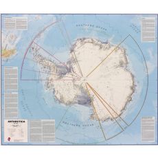 Antarktis Maps International 1:7milj POL 120x100cm