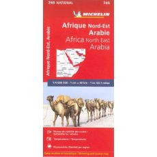 Nordöstra Afrika och Arabien Michelin 745