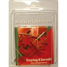 Kartnålar med flagga Röd