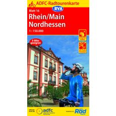 16 Cykelkarta Tyskland Rhein-Main-Nordhessen 1:150.000