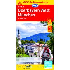 26 Cykelkarta Tyskland Oberbayern-München 1:150.000