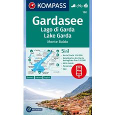102 Kompass Wanderkarte Gardasjön