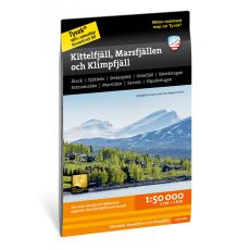 Kittelfjäll, Marsfjäll och Klimpfjäll 1:50 000 Calazo