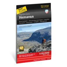 Högalpin karta Hemavan Calazo
